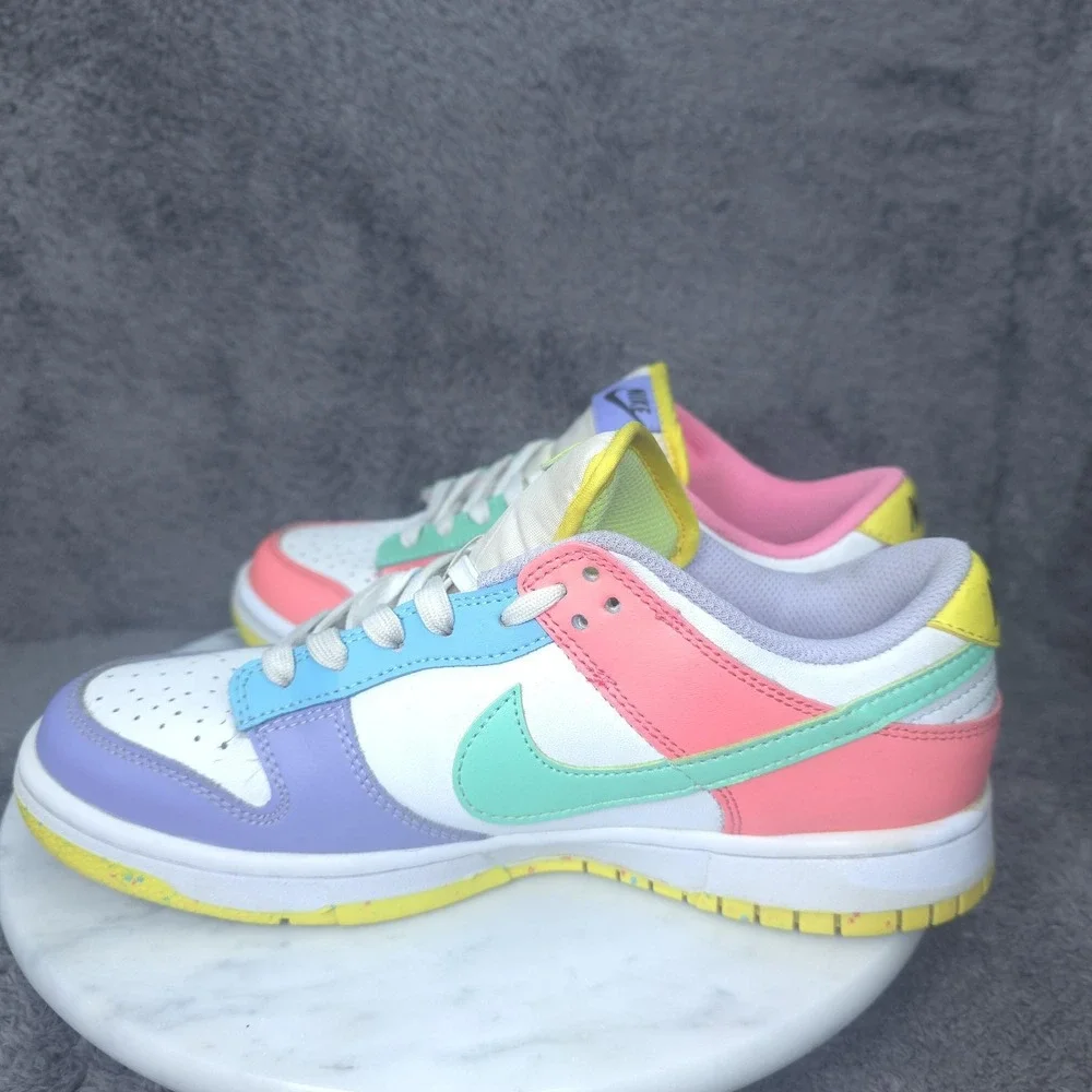 Nike Dunk Low Shoes Womens Size 8 Multicolor Pastel Easter Sneakers DD1872-100